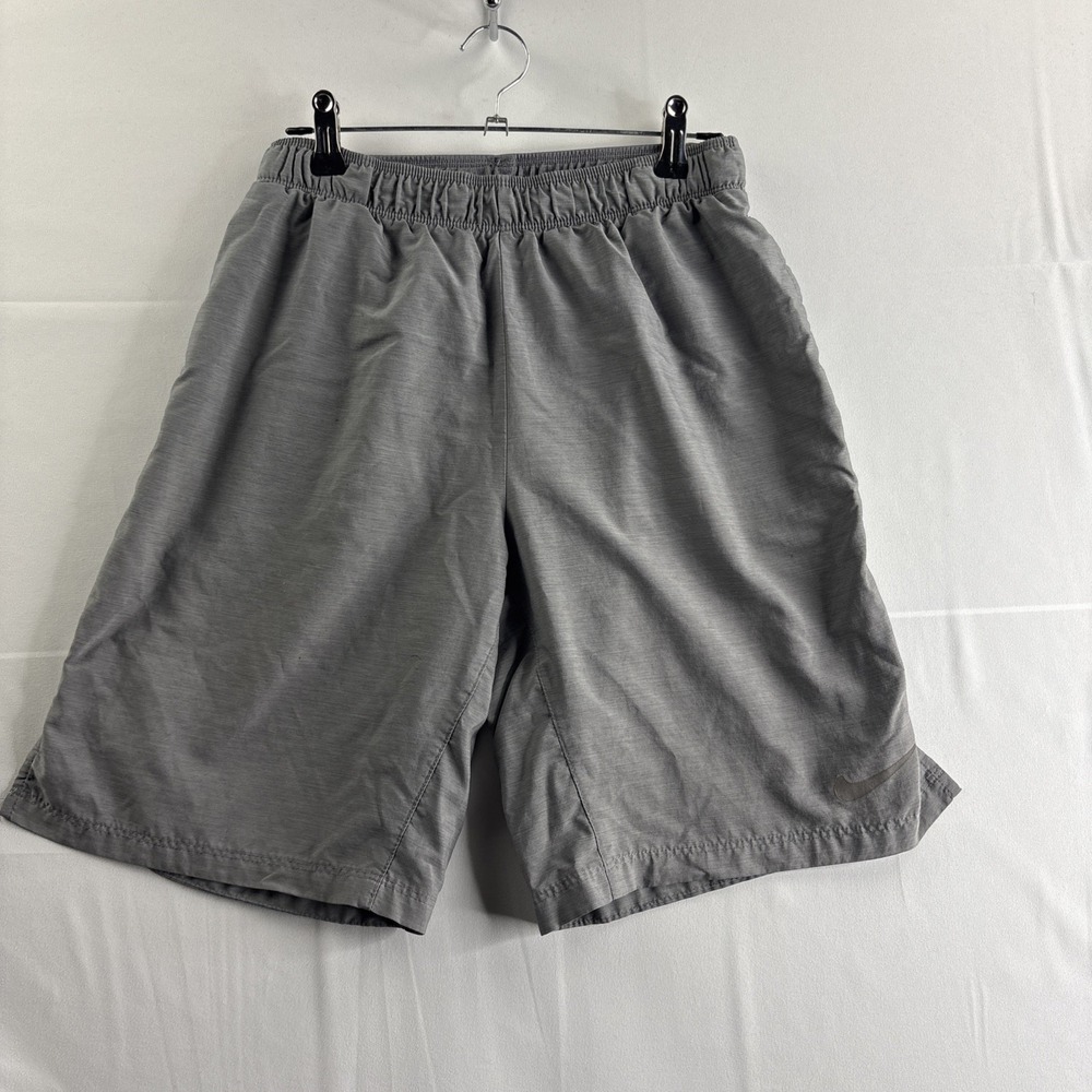 Nike Dri-Fit Boys Small Gray (Liner Cut Out) Shorts Athletic School Basketball